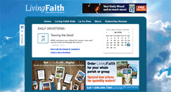 Desktop Screenshot of livingfaith.com